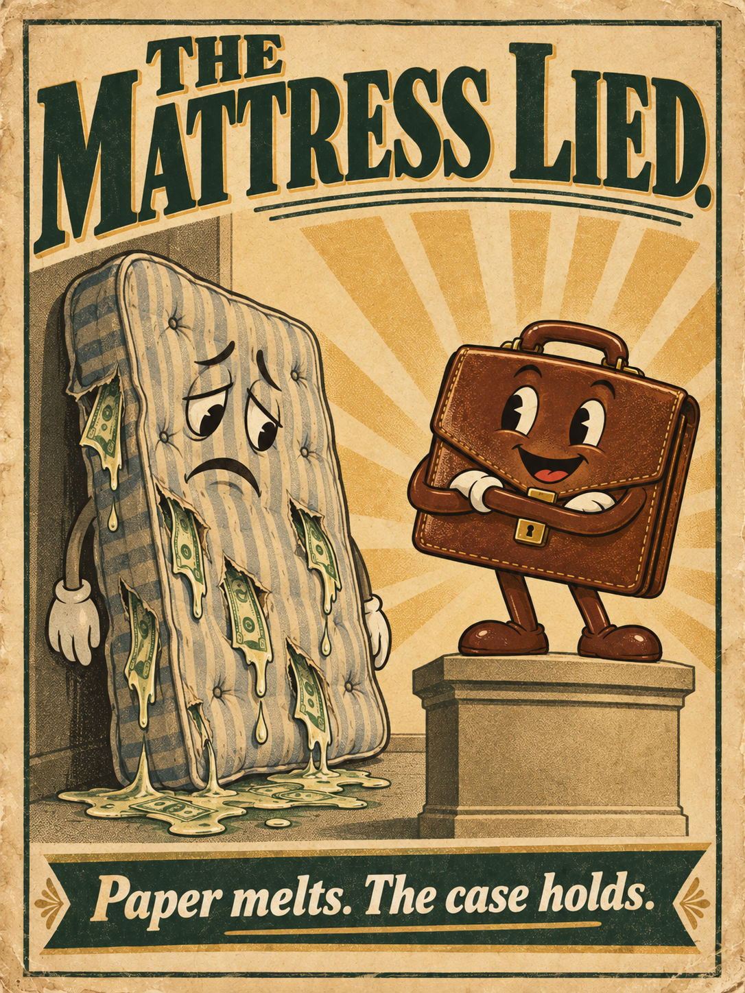 The mattress lied