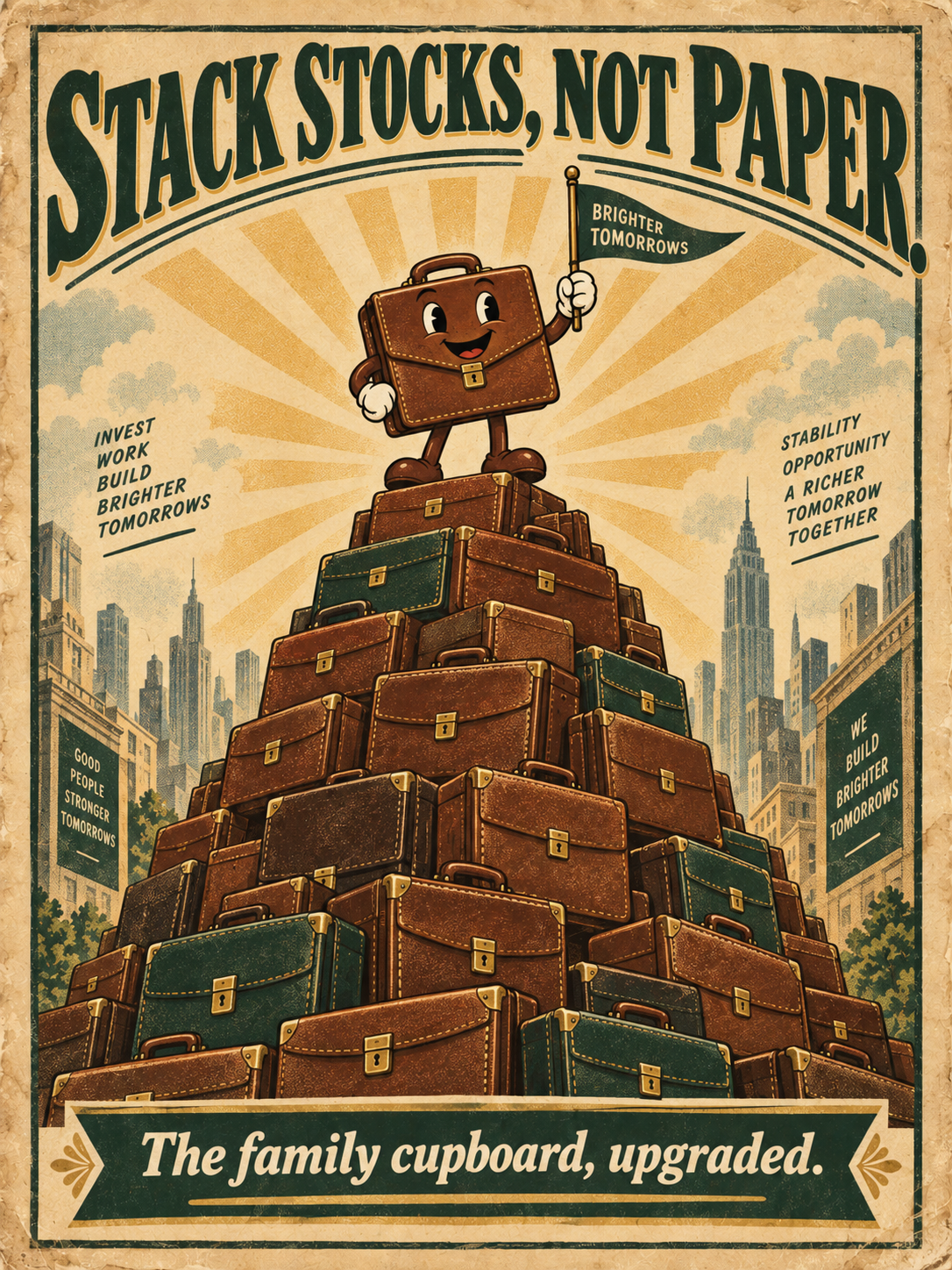 Stack stocks, not paper